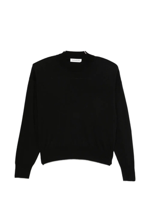 The Frankie Shop Rue high-neck padded-shoulder sweater - Black