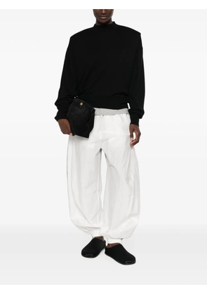 The Frankie Shop Rue high-neck padded-shoulder sweater - Black