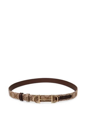 Gucci Horsebit GG Supreme belt - Neutrals