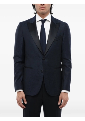 Corneliani single-breasted peak-lapel jacket - Blue