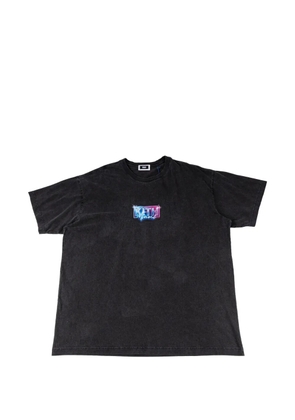 KITH Miami Neon logo-print T-shirt - Black