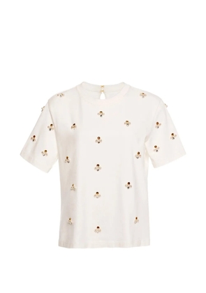 Agua By Agua Bendita Sama Paraiso embroidered T-shirt - White