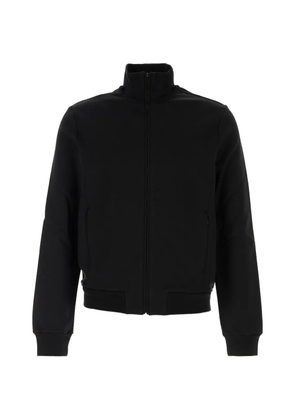 Gucci silk cotton jersey zip jacket - Black