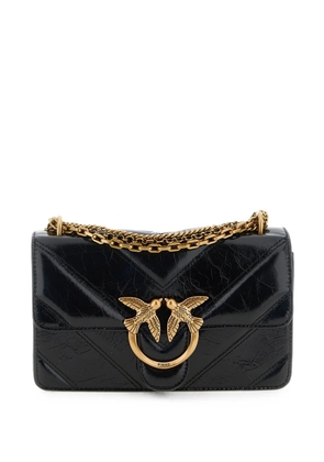 PINKO Love chevron-stitched shoulder bag - Black