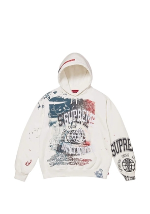 Supreme Overprint hoodie - Neutrals