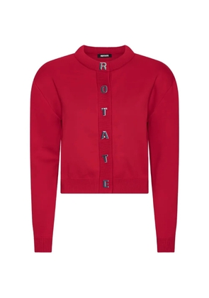 ROTATE BIRGER CHRISTENSEN Firm knit cardigan red