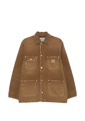 Carhartt WIP Chore logo-patch jacket - Brown
