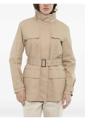 Woolrich belted hooded jacket - Neutrals