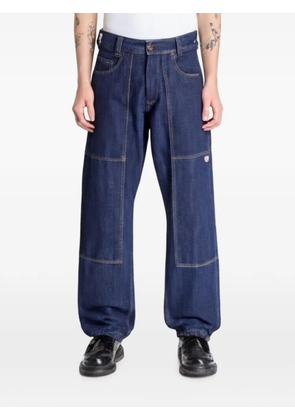 DICKIES panelled logo-patch jeans - Blue