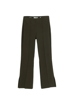 Vince seam-detail side-slit trousers - Green