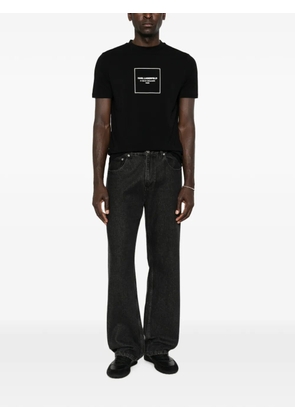 Karl Lagerfeld logo-print crew-neck cotton T-shirt - Black