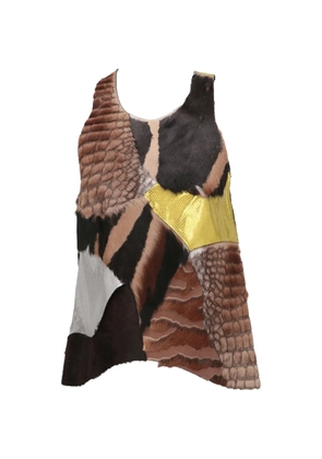 TOM FORD patchwork top - Brown