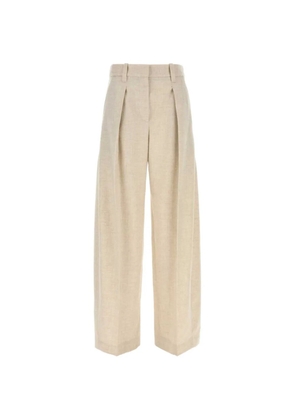 Brunello Cucinelli pleated wide-leg trousers - Neutrals