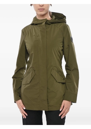 Woolrich hooded concealed-fastening jacket - Green