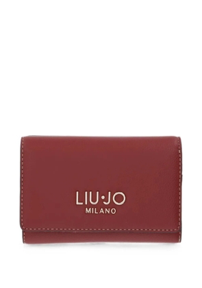 LIU JO logo-plaque wallet - Red