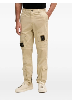 Aeronautica Militare logo-patch zip-detail cargo pants - Neutrals