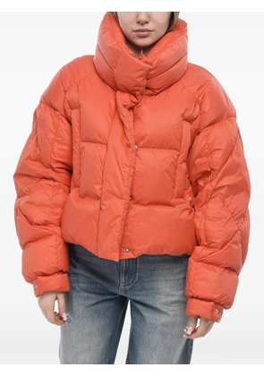 Bacon Puffa cropped puffer jacket - Orange