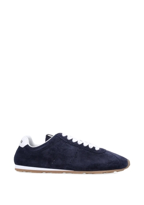 Miu Miu Plume suede lace-up sneakers - Blue