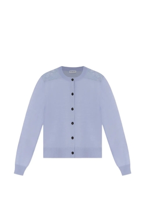 Burberry Wendy button-fastening knitted cardigan - Blue