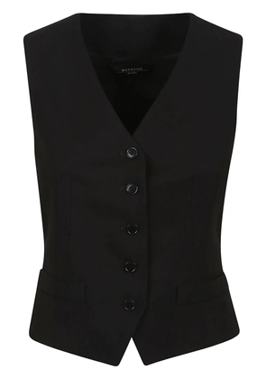 Weekend Max Mara tailored button-front waistcoat - Black