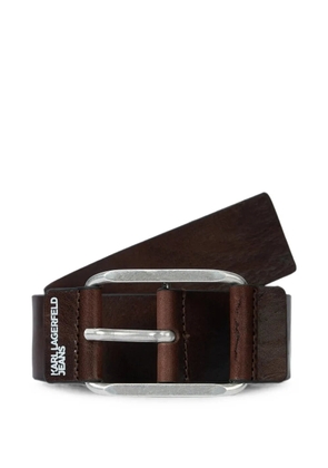Karl Lagerfeld Jeans leather belt - Brown