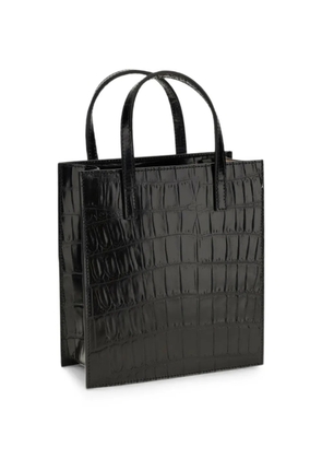 HIDESINS Pocket croc-effect tote bag - Black