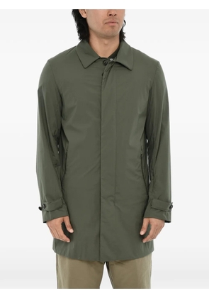 Woolrich concealed-closure single-breasted coat - Green