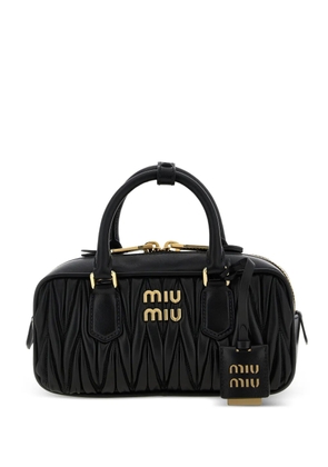 Miu Miu Arcadie Matelassé nappa leather bag - Black