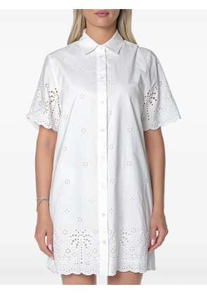 MC2 Saint Barth Aurelia sangallo-embroidered shirt - White