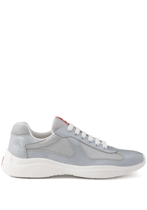 Prada America's Cup logo-patch sneakers - Grey