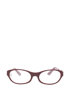 Cartier Eyewear Alice oval-frame glasses - Red