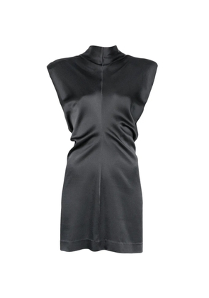 Federica Tosi ruched mock-neck mini dress - Grey