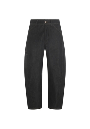 LEMAIRE Twisted workwear pants in denim - Black