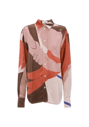 Victoria Beckham Remi abstract-print shirt - Pink