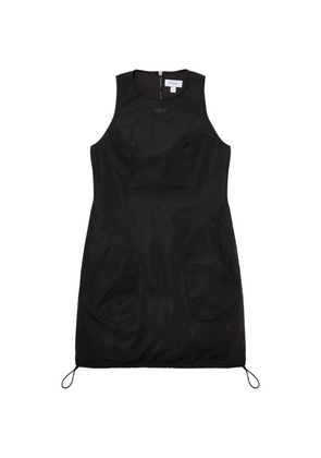 Off-White Tech Taffeta pocket mini Dress - Black