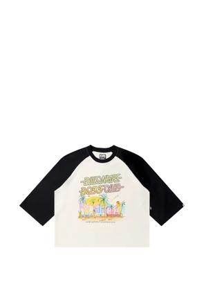 Billionaire Boys Club Miami SS Knit raglan-sleeve T-shirt - White
