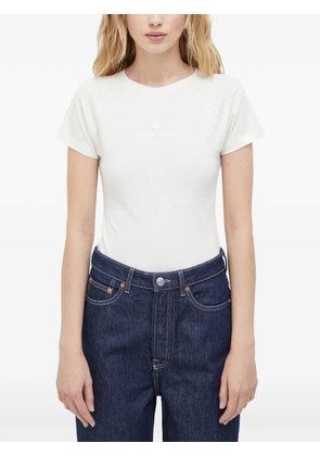 SAMSOE SAMSOE raglan-sleeved logo-print T-shirt - White