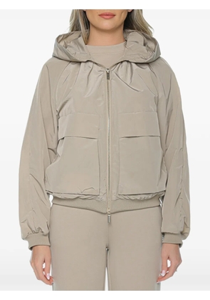 Armani Exchange hooded flap-pocket jacket - Neutrals
