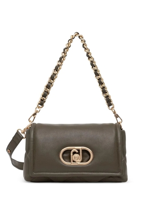 LIU JO quilted logo-plaque shoulder bag - Green