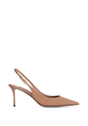 Dolce & Gabbana patent slingback pumps - Neutrals