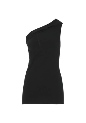 Rick Owens one-shoulder draped top - Black
