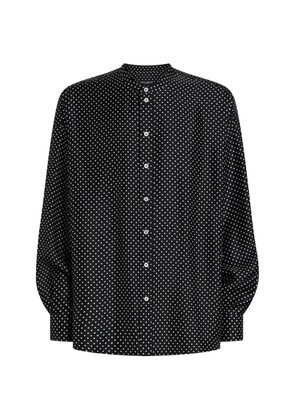 Dolce & Gabbana polka-dot silk shirt - Black