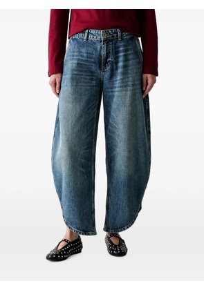 LIU JO curved-hem barrel-leg jeans - Blue