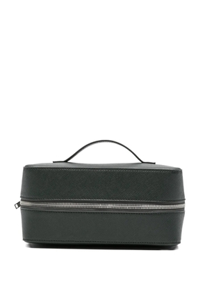 SANDRO textured wash bag - Green