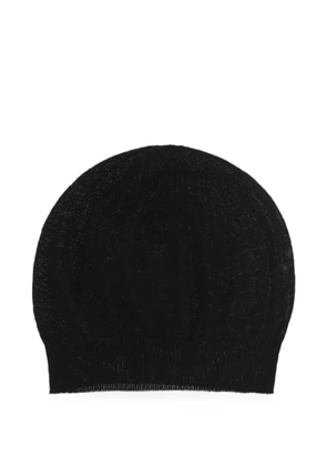 Rick Owens fine-knit beanie hat - Black
