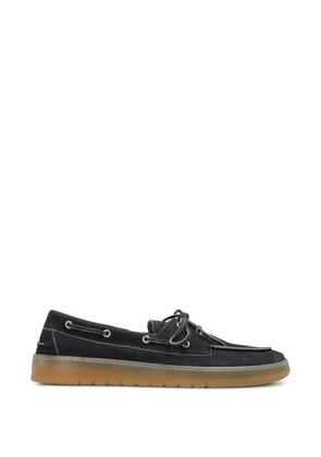Posa Boat brushed-suede boat shoes - Blue