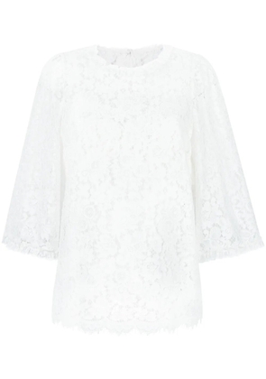 Dolce & Gabbana lace top - White