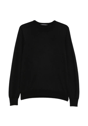 Tagliatore Marley crew-neck long-sleeve sweater - Black