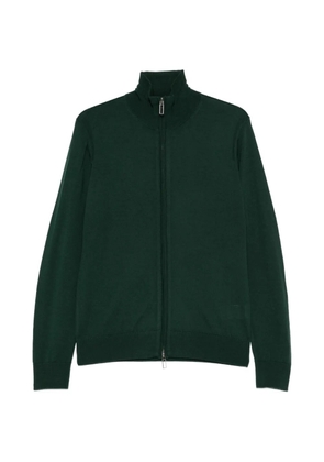 Paolo Pecora zip-up high-neck cardigan - Green