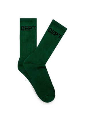 GALLERY DEPT. logo-print ribbed socks - Green